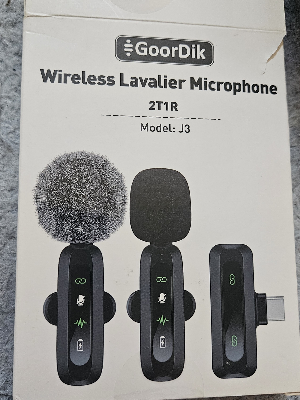 GoorDik Wireless Lavalier Microphone - Black